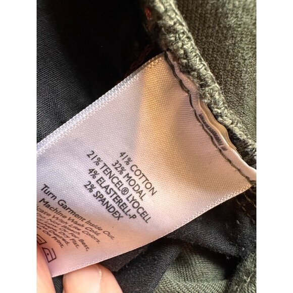 Eddie Bauer Womens Green Slightly Curvy Slim Straight Pants Size 12 - Picture 7 of 9